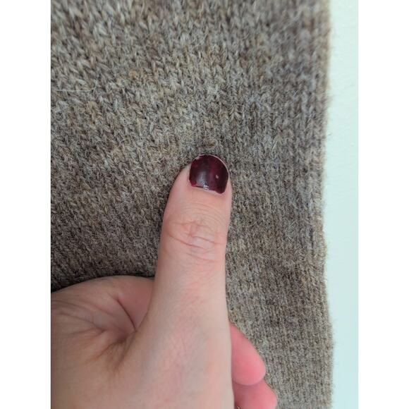 Pendleton 100% Shetland Wool Shawl Neck Sweater Brown Size M - Picture 6 of 6